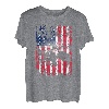 Amerikanische Flagge, Vintage-Angeln T-Shirt