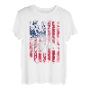 Amerikanische Flagge, Vintage-Angeln T-Shirt