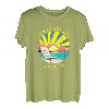 Tybee Island Retro Sonnenuntergang & Strandurlaub T-Shirt