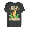 Freiheit beginnt mit Angeln - Fischer Angler T-Shirt