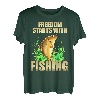Freiheit beginnt mit Angeln - Fischer Angler T-Shirt