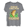 Freiheit beginnt mit Angeln - Fischer Angler T-Shirt