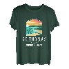 US Jungferninseln Strand Sonnenuntergang Palme St Thomas Urlaub T-Shirt