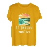US Jungferninseln Strand Sonnenuntergang Palme St Thomas Urlaub T-Shirt