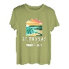 US Jungferninseln Strand Sonnenuntergang Palme St Thomas Urlaub T-Shirt