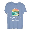 US Jungferninseln Strand Sonnenuntergang Palme St Thomas Urlaub T-Shirt