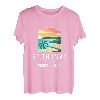 US Jungferninseln Strand Sonnenuntergang Palme St Thomas Urlaub T-Shirt