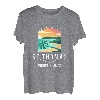 US Jungferninseln Strand Sonnenuntergang Palme St Thomas Urlaub T-Shirt