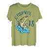 18 Jahre alt Angeln Geburtstag 18. Barsch Fisch Männer Frauen B-Day T-Shirt
