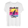 Abu Dhabi Retro 80er Jahre Stil Souvenir Strand T-Shirt