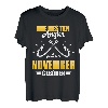 Die besten Angler sind im November geboren Angeln Geburtstag T-Shirt