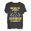 Die besten Angler sind im November geboren Angeln Geburtstag T-Shirt