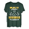 Die besten Angler sind im November geboren Angeln Geburtstag T-Shirt