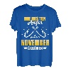Die besten Angler sind im November geboren Angeln Geburtstag T-Shirt
