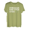 Sogar Jesus hatte eine Fischgeschichte Bachforelle Lustiges Angeln T-Shirt