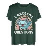 Kinder Ich stelle Axolotl-Fragen Leopard Rainbow Cute Axolotl Youth T-Shirt