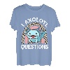 Kinder Ich stelle Axolotl-Fragen Leopard Rainbow Cute Axolotl Youth T-Shirt