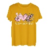 Peace Love Fishing Herz Batikfärbung T-Shirt