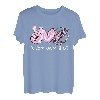 Peace Love Fishing Herz Batikfärbung T-Shirt