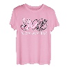 Peace Love Fishing Herz Batikfärbung T-Shirt