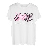 Peace Love Fishing Herz Batikfärbung T-Shirt