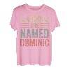 Kings Are Named Dominic Shirt Lustiger Personalisierter Name T-Shirt