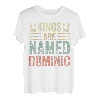 Kings Are Named Dominic Shirt Lustiger Personalisierter Name T-Shirt