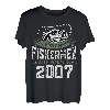 Vintage Angellegende seit 2007 16 Jahren Angeln Geburtstag T-Shirt