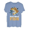 Angelrolle für Mädchen, Fischer, Angeln, Design T-Shirt