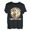 I'm Nicer When I Get to Fish Lustiger Angel-Humor T-Shirt