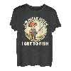 I'm Nicer When I Get to Fish Lustiger Angel-Humor T-Shirt