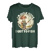 I'm Nicer When I Get to Fish Lustiger Angel-Humor T-Shirt