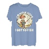 I'm Nicer When I Get to Fish Lustiger Angel-Humor T-Shirt