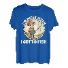 I'm Nicer When I Get to Fish Lustiger Angel-Humor T-Shirt