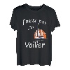 Geschenkidee Marin Humor Ich kann nicht j ai Segelboot T-Shirt