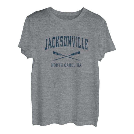 Jacksonville, North Carolina, Vintage-Paddelsport T-Shirt