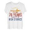 Fishing I've Got 70 Years Worth Of Fish Stories Großvater T-Shirt