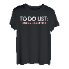 Lustige To-Do-Liste Barsch Angeln Sport Hobby Damen Herren T-Shirt