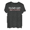 Lustige To-Do-Liste Barsch Angeln Sport Hobby Damen Herren T-Shirt