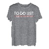 Lustige To-Do-Liste Barsch Angeln Sport Hobby Damen Herren T-Shirt