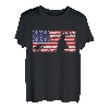 Amerikanische Flagge fihsing Fisherman T-Shirt