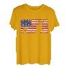 Amerikanische Flagge fihsing Fisherman T-Shirt
