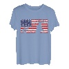 Amerikanische Flagge fihsing Fisherman T-Shirt