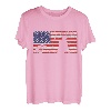 Amerikanische Flagge fihsing Fisherman T-Shirt