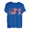 Amerikanische Flagge fihsing Fisherman T-Shirt