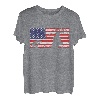 Amerikanische Flagge fihsing Fisherman T-Shirt