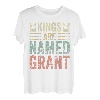 Lustiger personalisierter Name Shirt Kings Are Named Grant T-Shirt