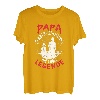 Herren Angler Papa der Mann der Mythos die Angel Legende Vatertag T-Shirt