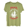 Herren Angler Papa der Mann der Mythos die Angel Legende Vatertag T-Shirt