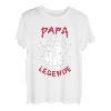 Herren Angler Papa der Mann der Mythos die Angel Legende Vatertag T-Shirt